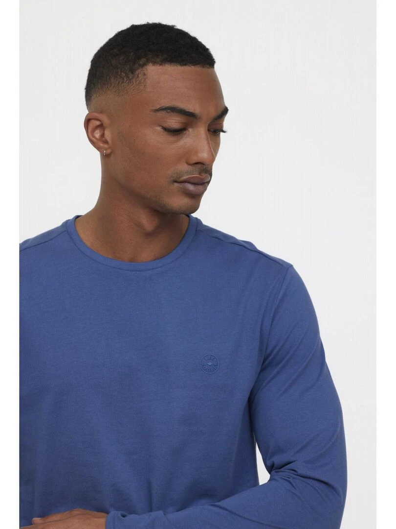 Lee Cooper   T Shirt manches longues coton regular AREO   Gris