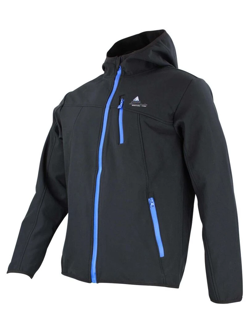 Blouson softshell homme CAMSO   PEAK MOUNTAIN   Noir Noir