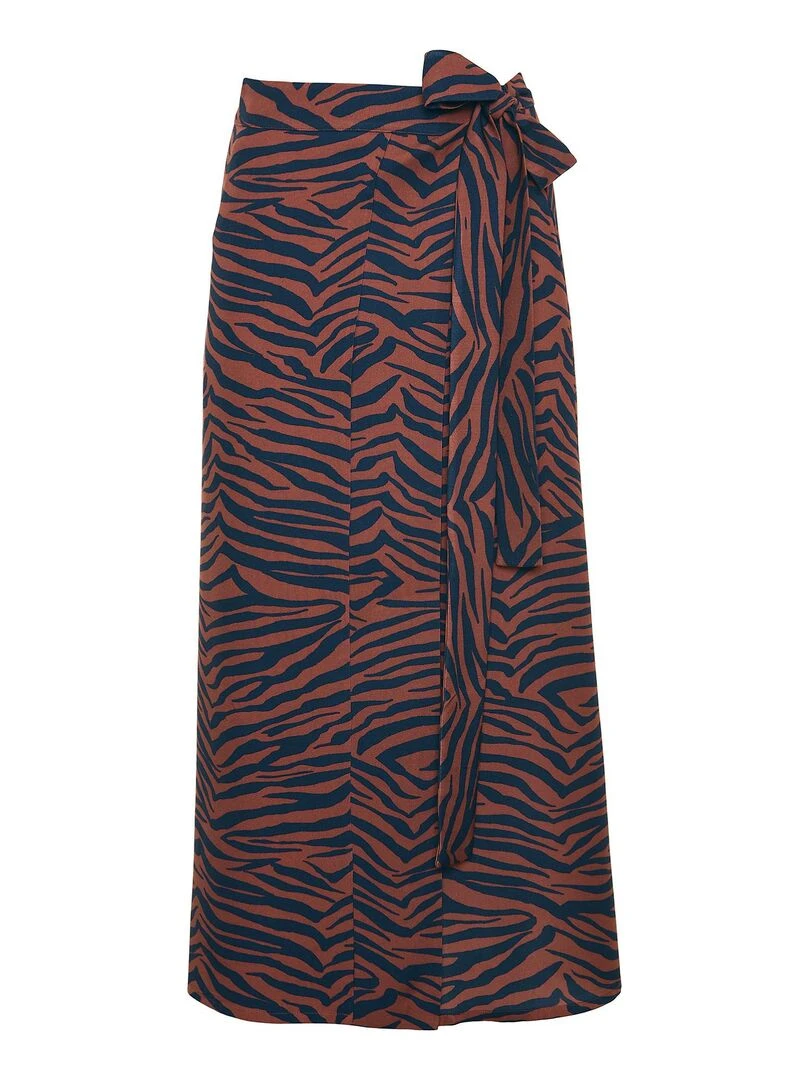 Jupe estivale portefeuille Lima   Marron