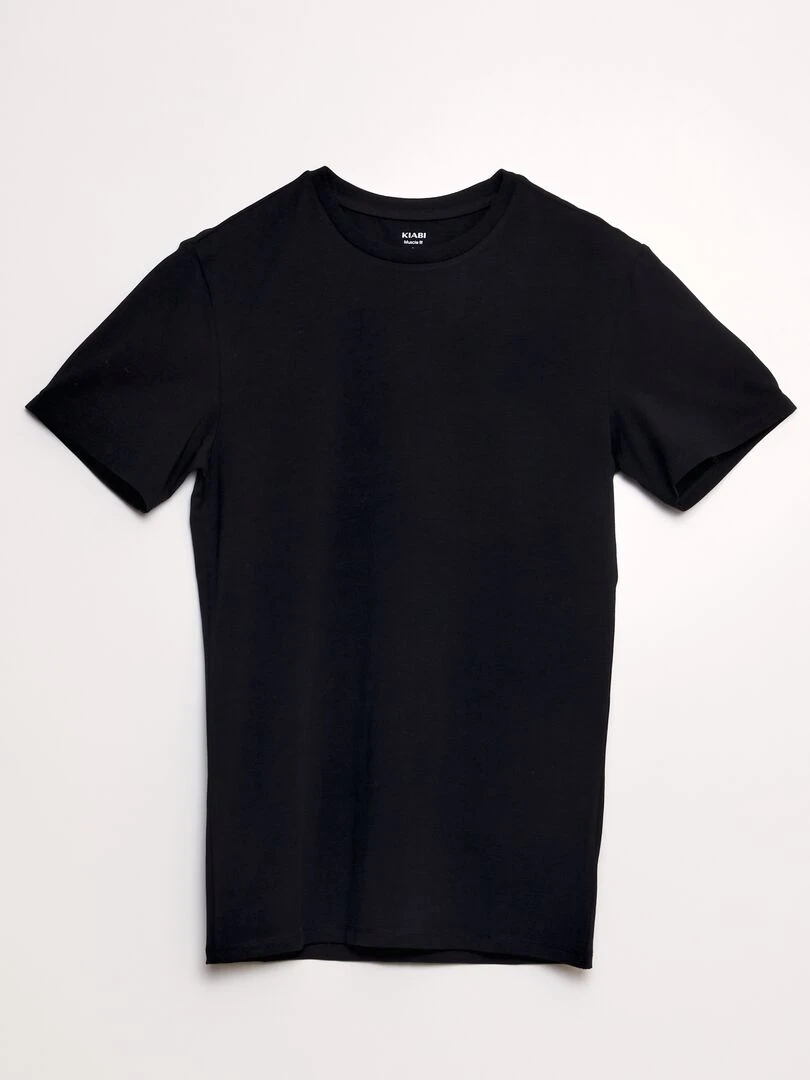 Tee shirt uni Muscle fit noir