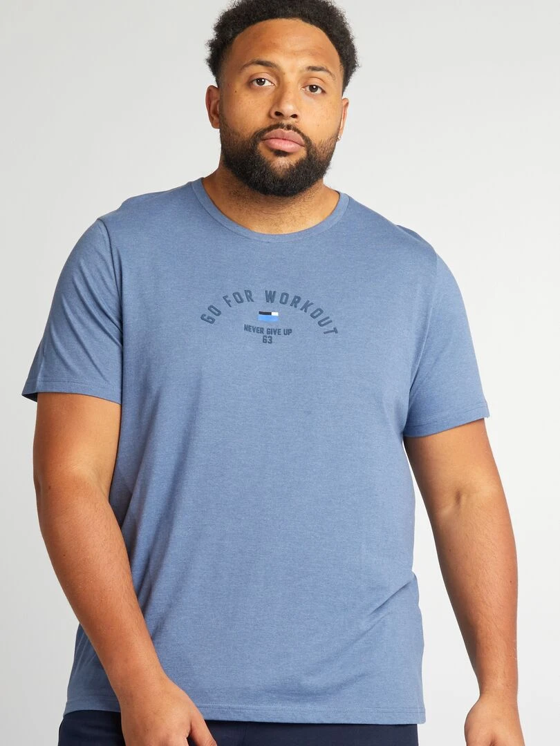 Pyjma court   Tee shirt + short   2 pièces   Bleu marine