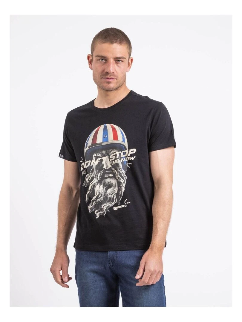 T shirt col rond NALUBAD Noir