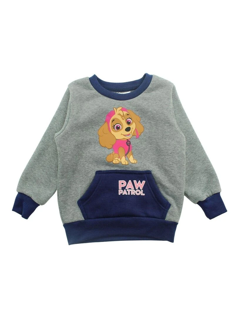Paw Patrol   Ensemble Sweat pantalon fille Imprimé La Pat' Patrouille   Gris
