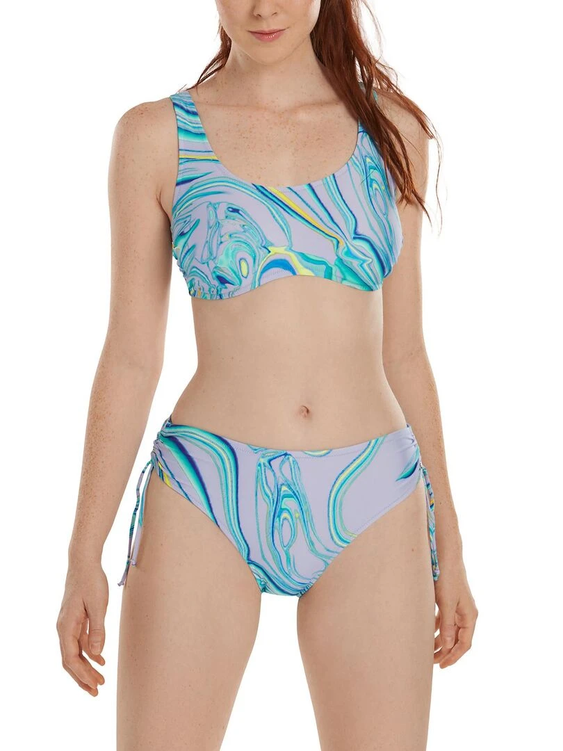 Haut maillot de bain sans armatures Queensland   Violet