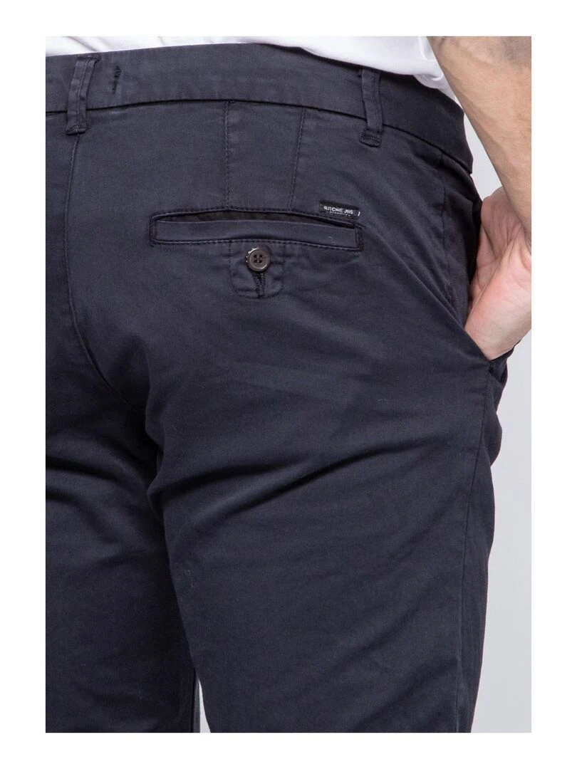 Pantalon chino coupe ajustée VAIRE   Bleu marine