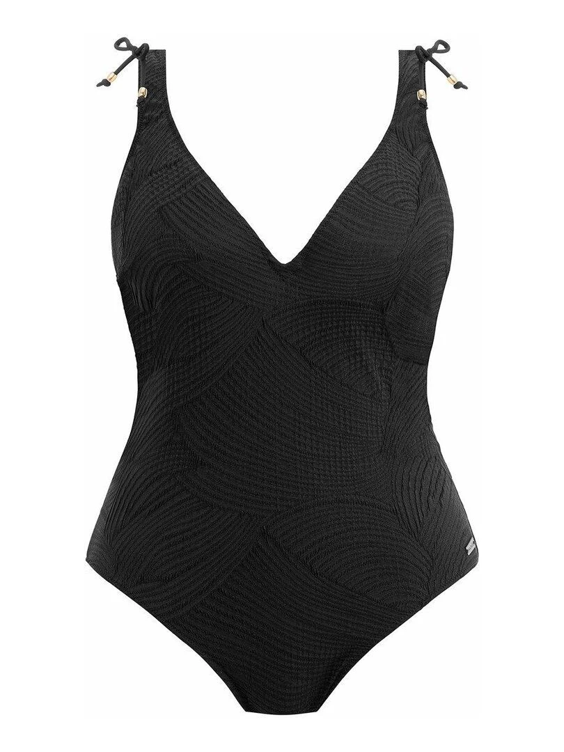 Maillot une pièce plongeant avec armatures Ottawa   Noir