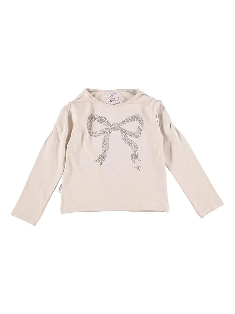 T shirt manches longues fille FLOYD MISS GIRLY Beige sable