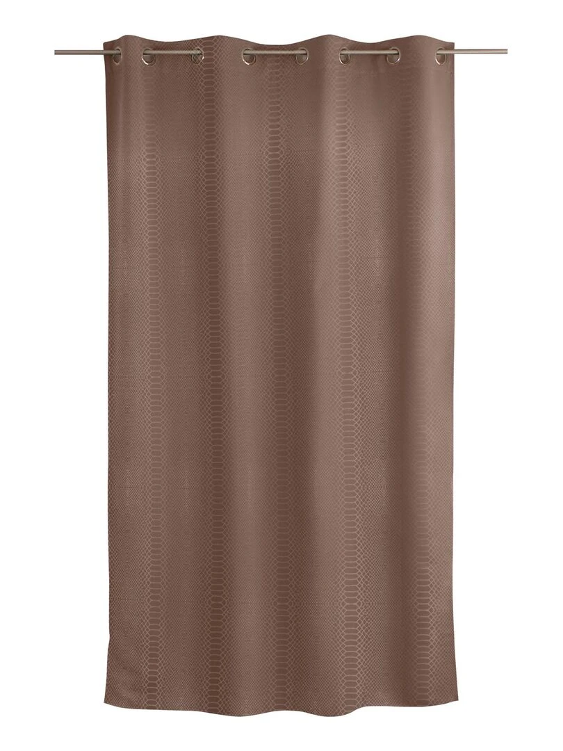 Rideau occultant imprimé peau de serpent   Taupe