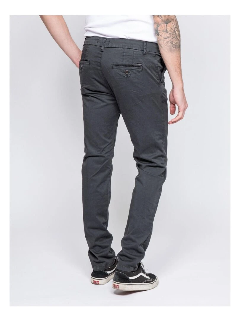 Pantalon chino coupe ajustée VAIRE Gris foncé