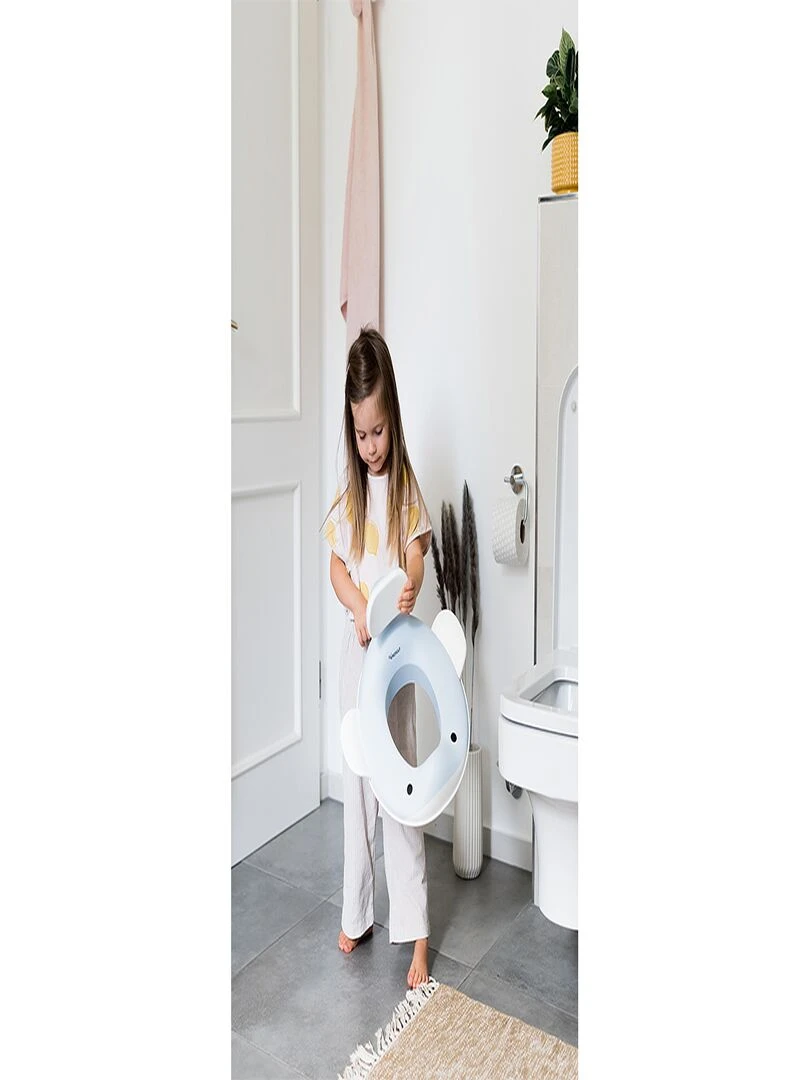 Réducteur de toilette baleine pour enfants   Bleu clair