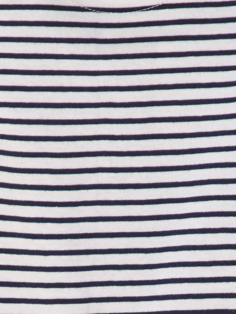 T shirt à volants Marine