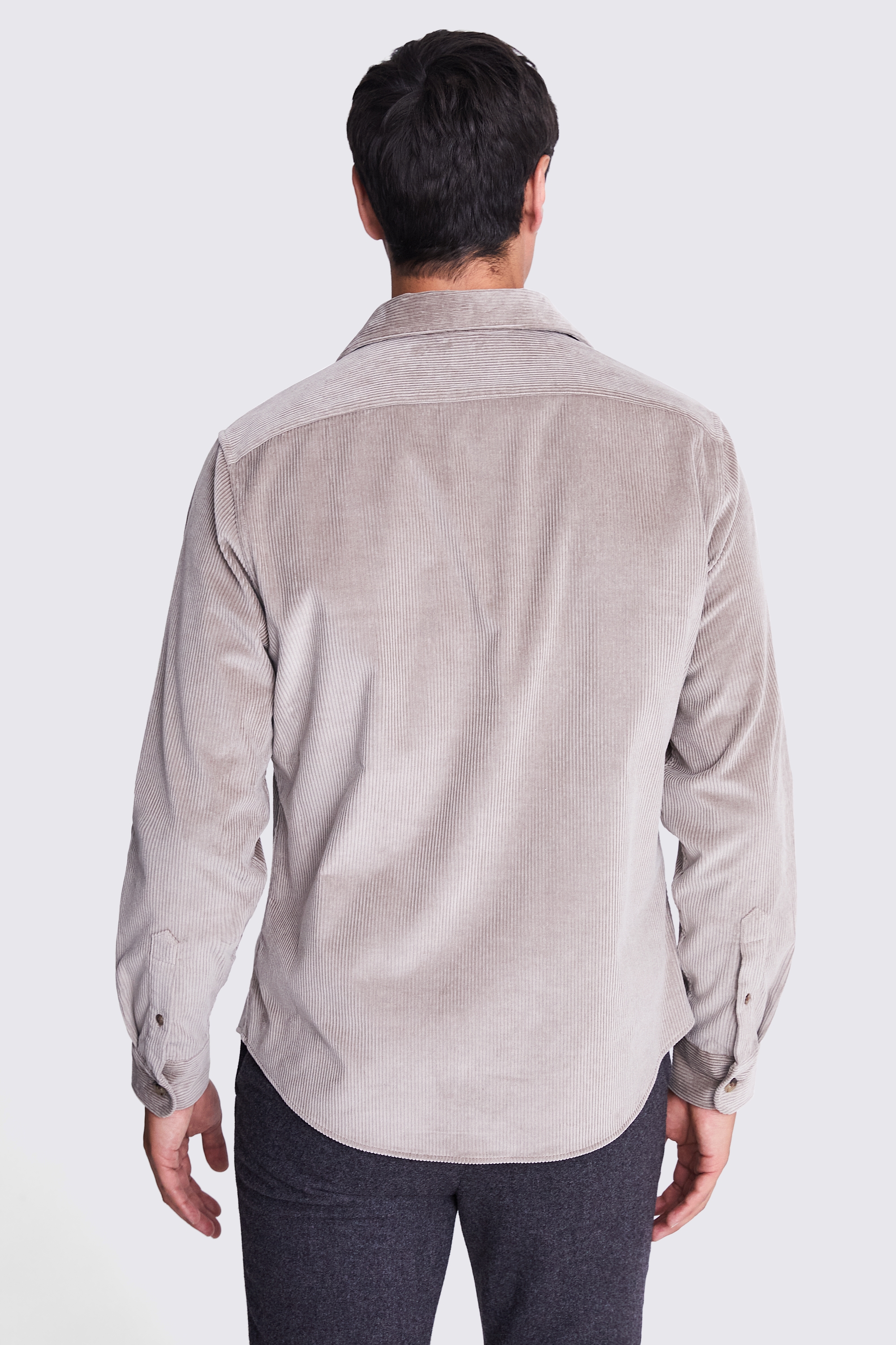 Off White Textured Chore Overshirt   Buy Online at Moss