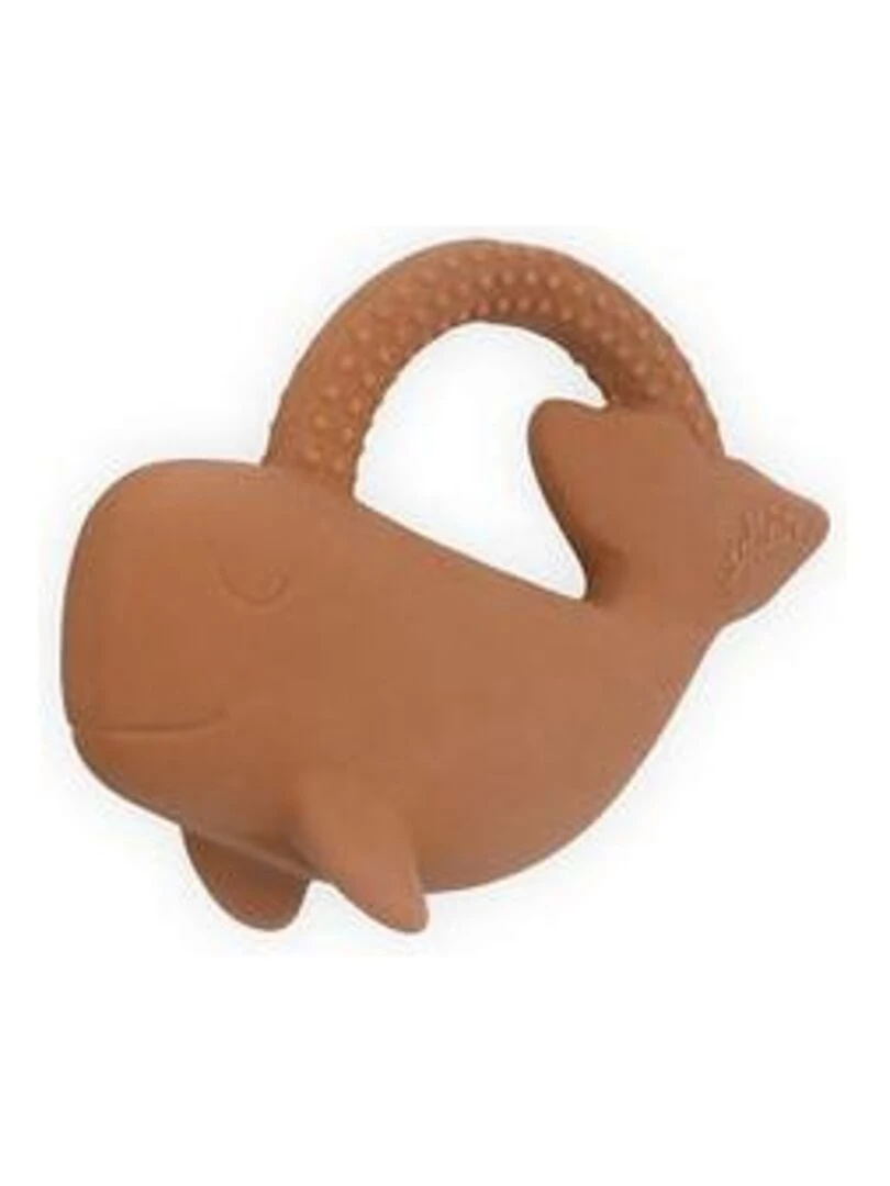 Anneau de dentition en caoutchouc Baleine Caramel Jollein Marron