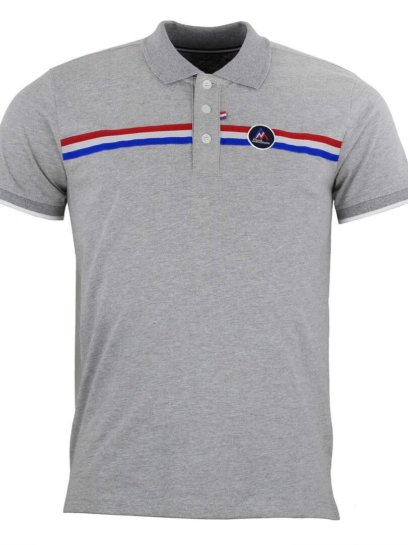Polo manches courtes homme CEROCE PEAK MOUNTAIN Gris