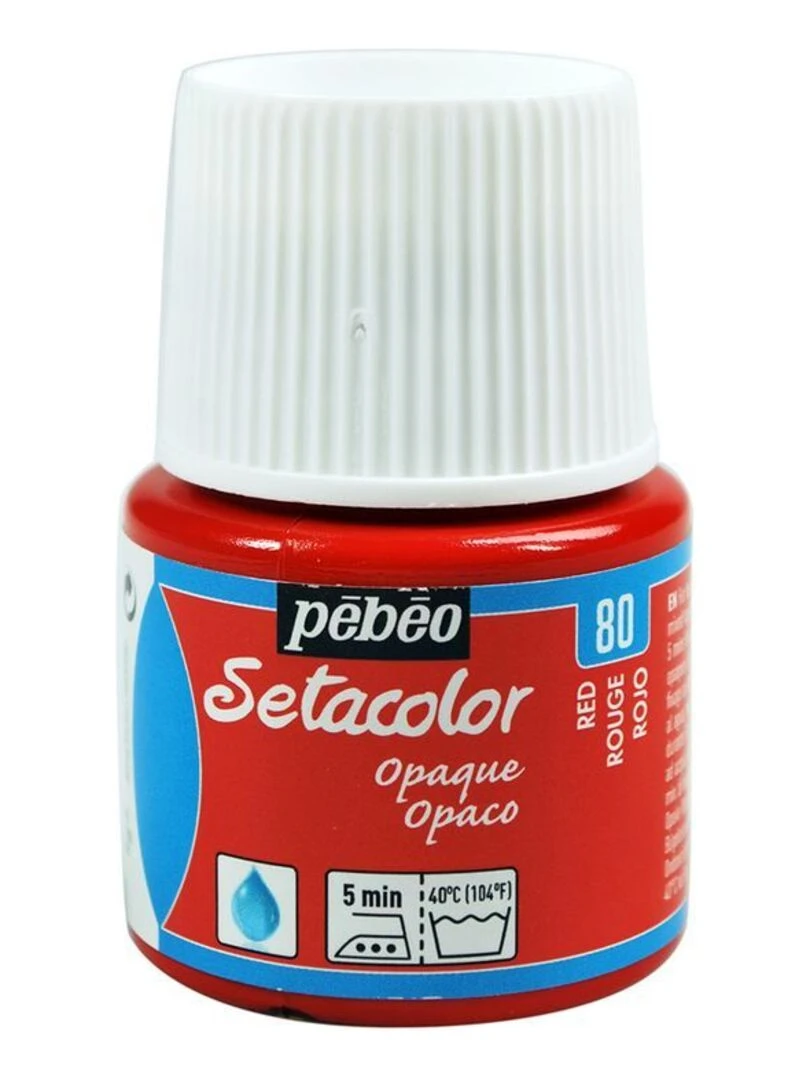 Peinture textile Setacolor opaque Rouge 45 ml N/A