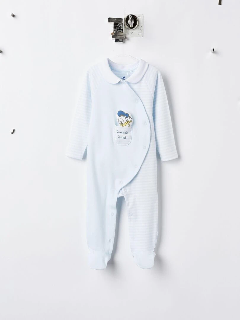 Grenouillère En Coton Pour Nouveau Né 'Donald Duck' DISNEY CLASSICS Bleu