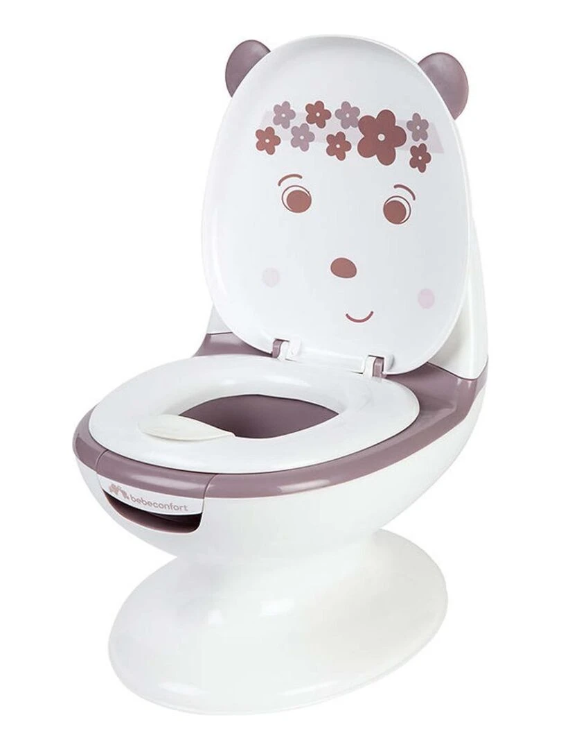 Mini toilette Panda Pot avec bruit de chasse d'eau Blanc Rose