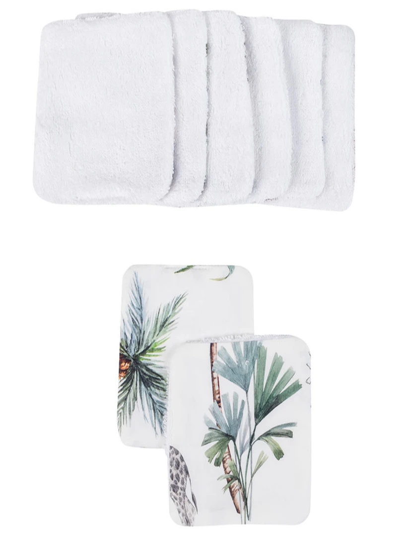 Lingettes Bébé Lavables 8 Pièces  Safari   N/A