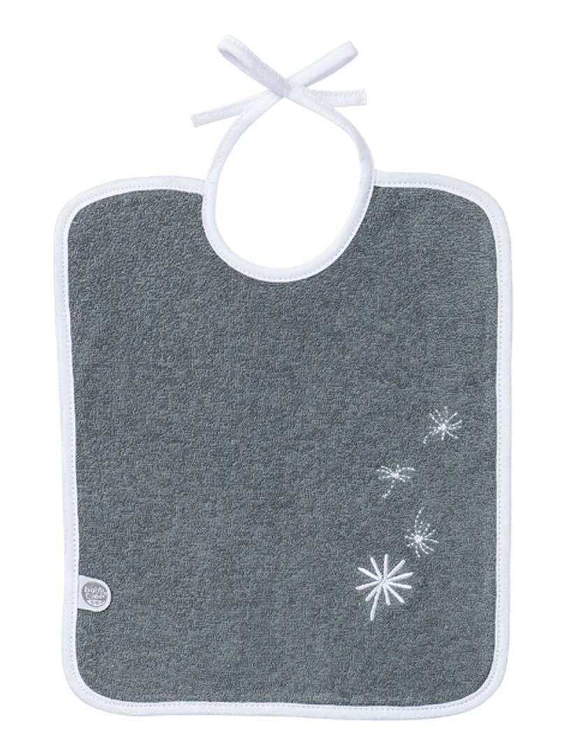 Lot de 3 bavoirs bio Jeune Pousse   naissance   Blanc
