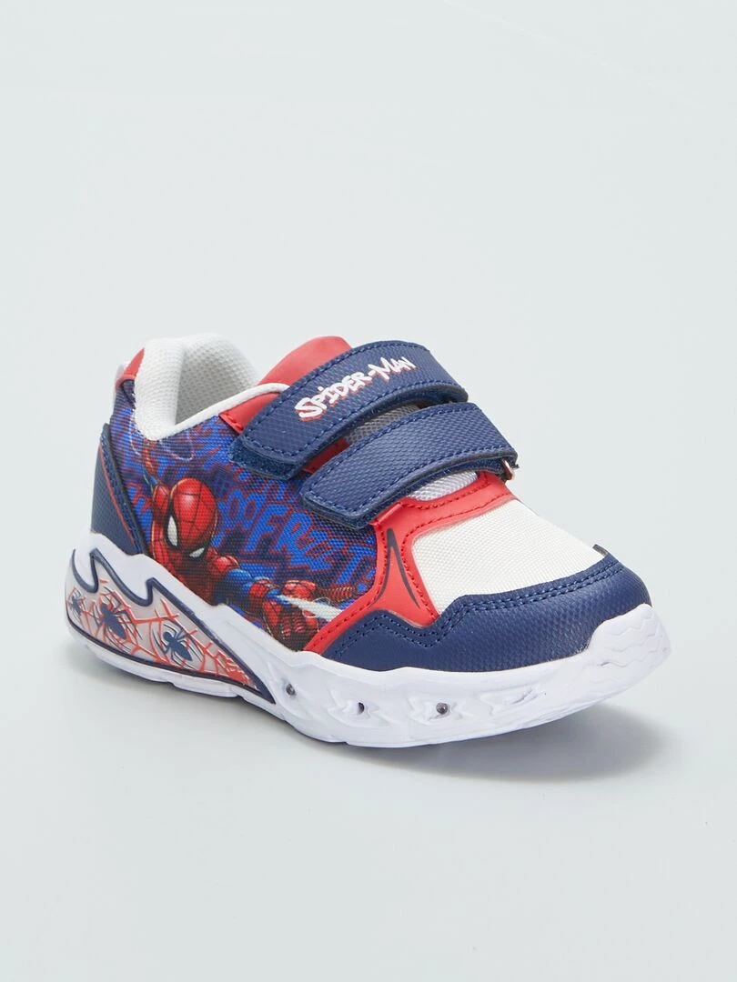 Baskets avec semelles lumineuses ‘Spiderman’ Bleu/blanc/rouge