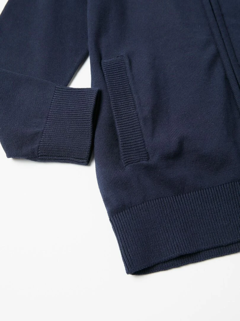 Gilet en Maille pour Garçon  ALPINE LUXURY   Bleu foncé