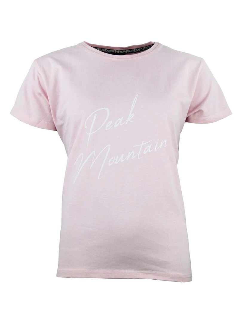 T shirt manches courtes femme ATRESOR   Rose