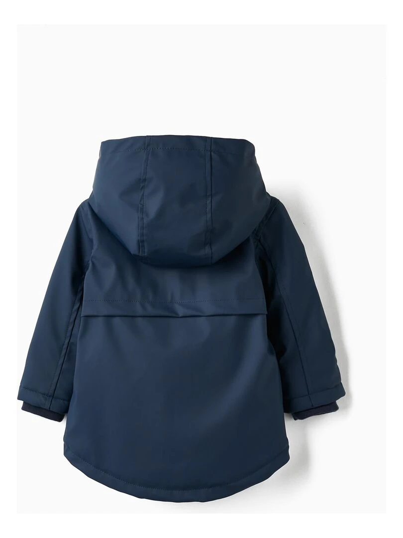 Parka en caoutchouc avec capuche pour bébé garçon  SPRING BEGINS   Bleu foncé