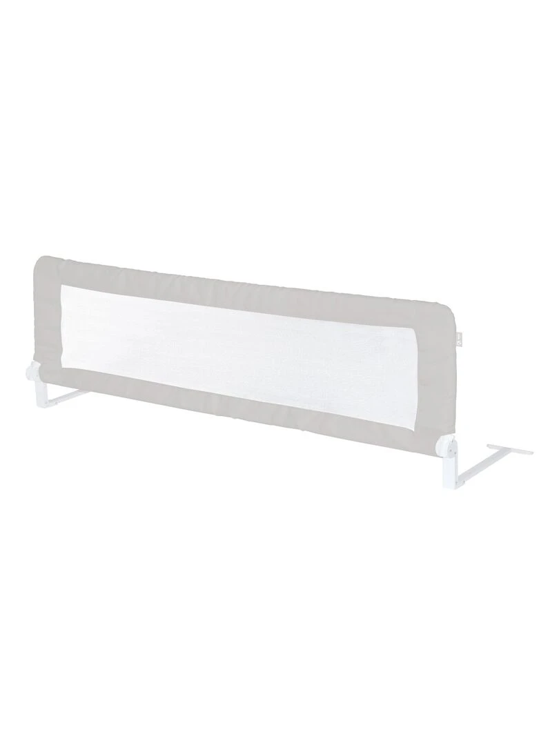 ROBA Barrière de Lit Bébé et Enfant "Klipp Klapp" 150 cm Antichute et Rabattable Gris Gris Blanc