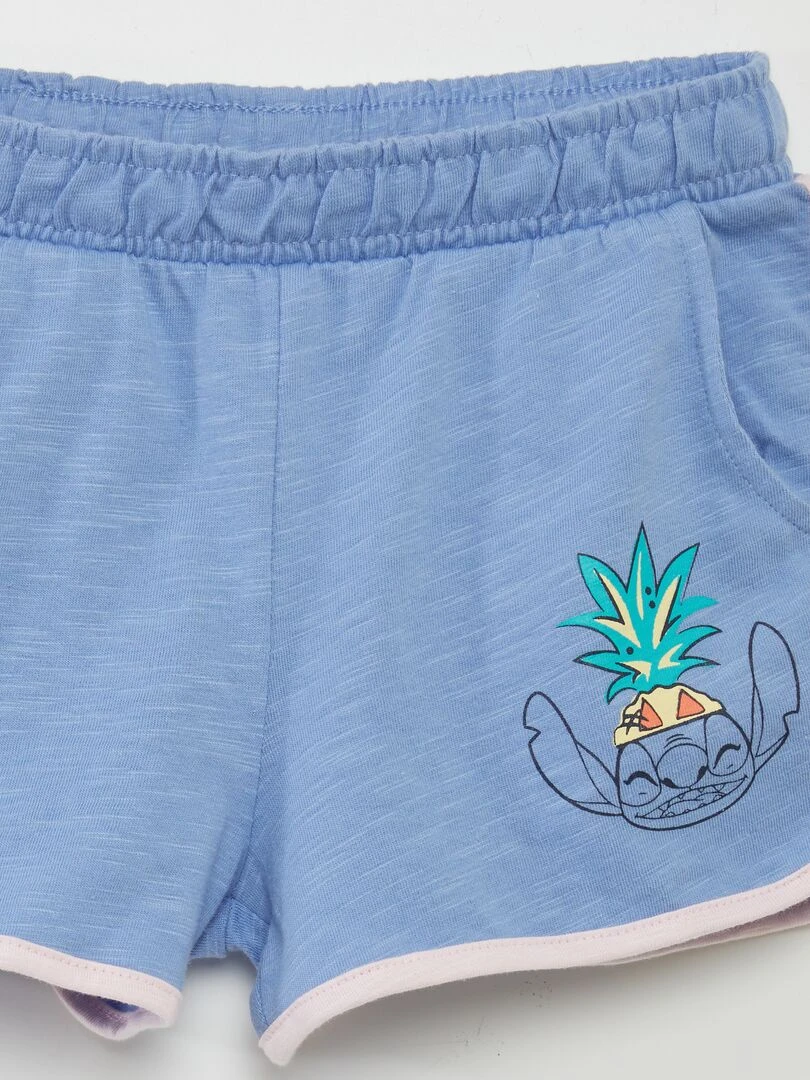 Pyjama 'Stitch' en jersey   2 pièces   Bleu