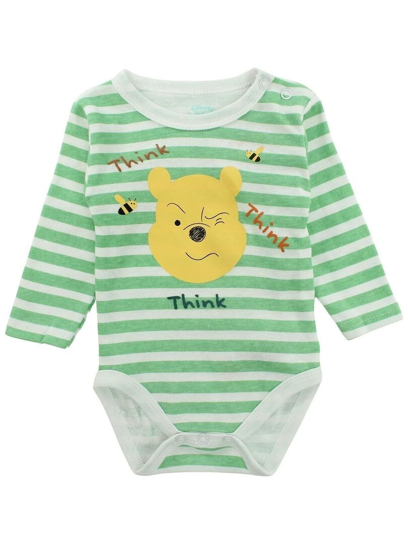Disney Ensemble Body pantalon bébé garçon Imprimé Winnie L'ourson Vert