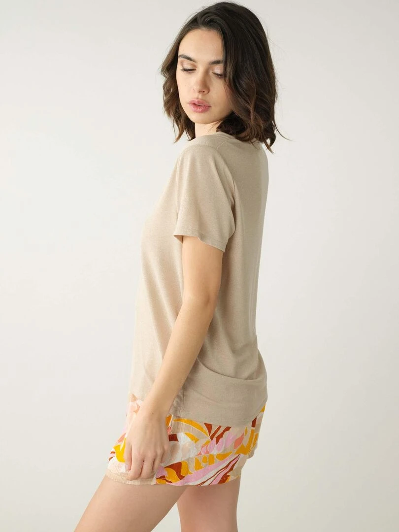 T shirt pour femme 'Deeluxe'   Beige