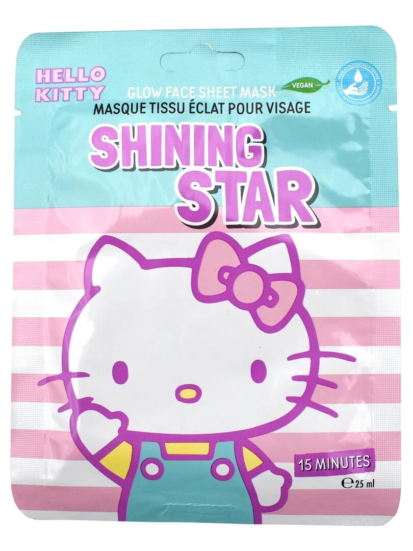 Hello Kitty Masque Tissu Eclat pour Visage 25 ml N/A