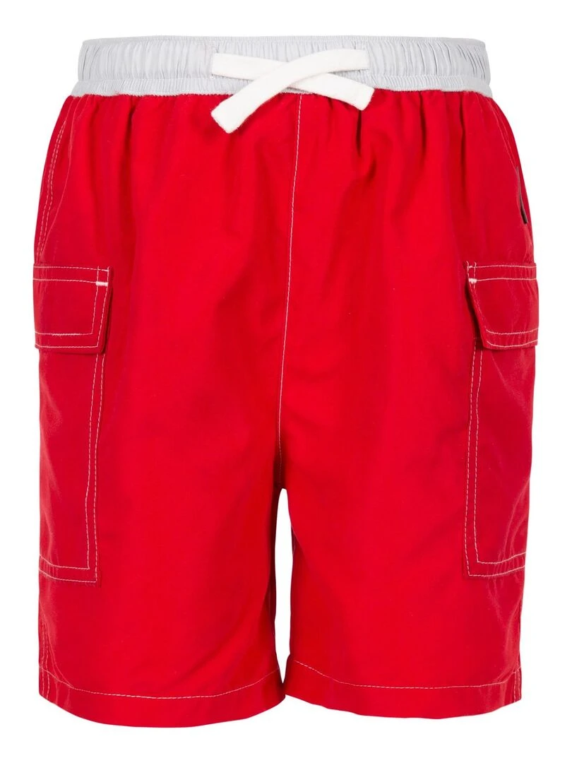 Trespass Short de bain DEPTHS Rouge