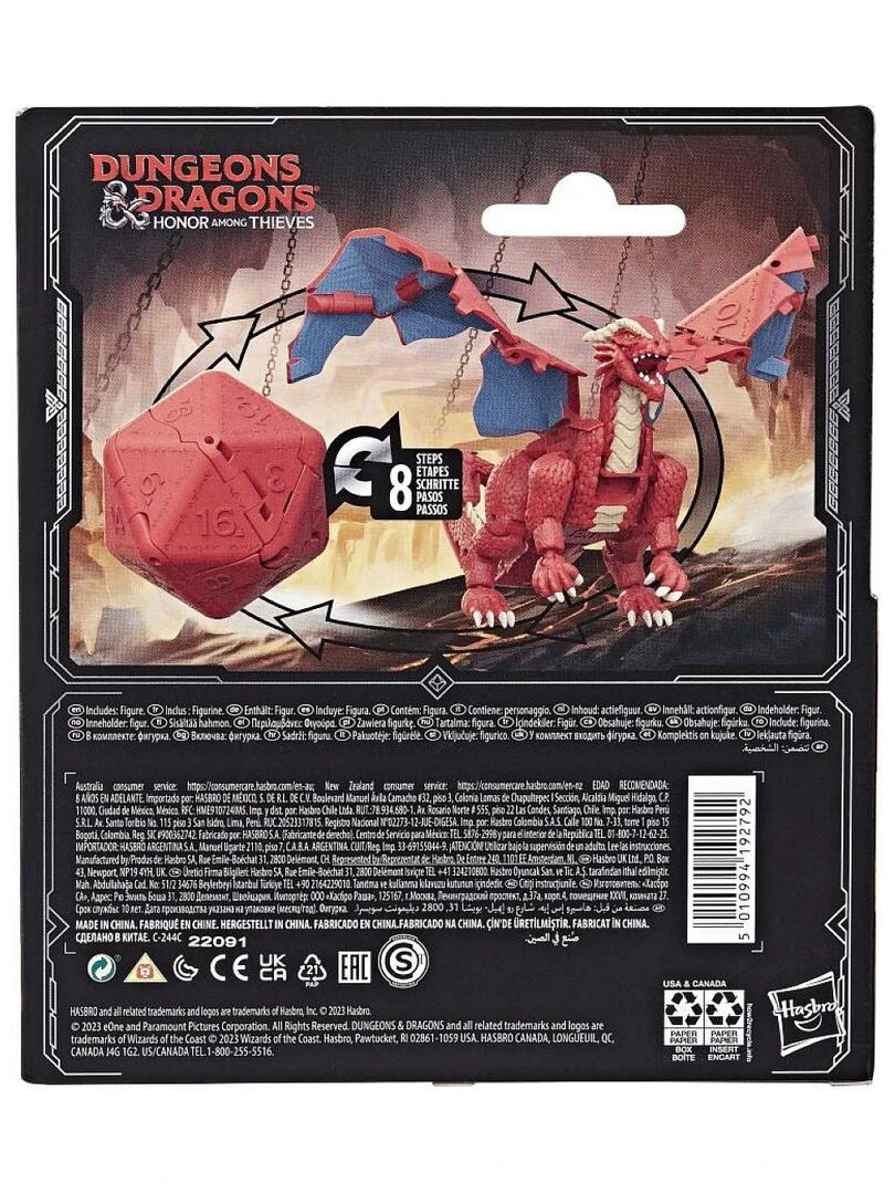 Dungeons  and  dragons  monstre de dicelings d and d dragon rouge   N/A