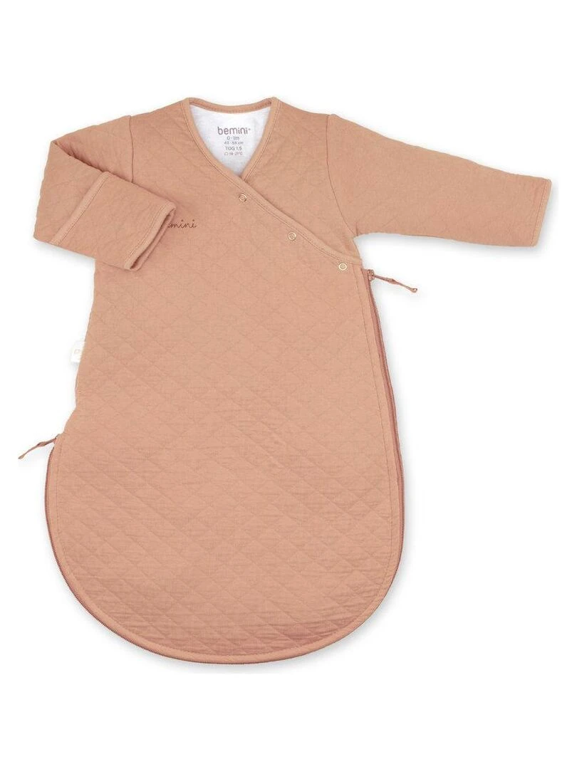 Bemini Gigoteuse avec moufles Pady quilted jersey Beige clair