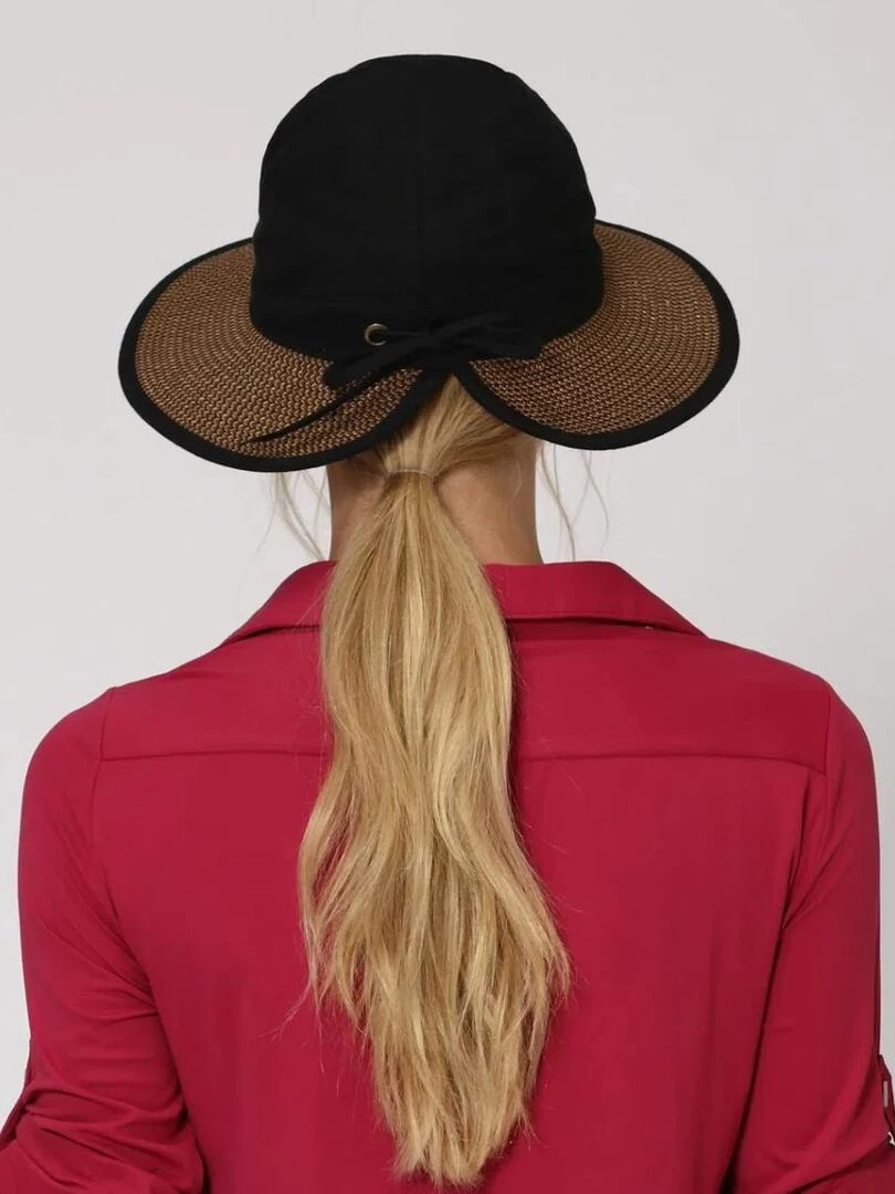 Chapeau souple/capeline Thai Preto Marrom Upf50+ / UV Line   Noir