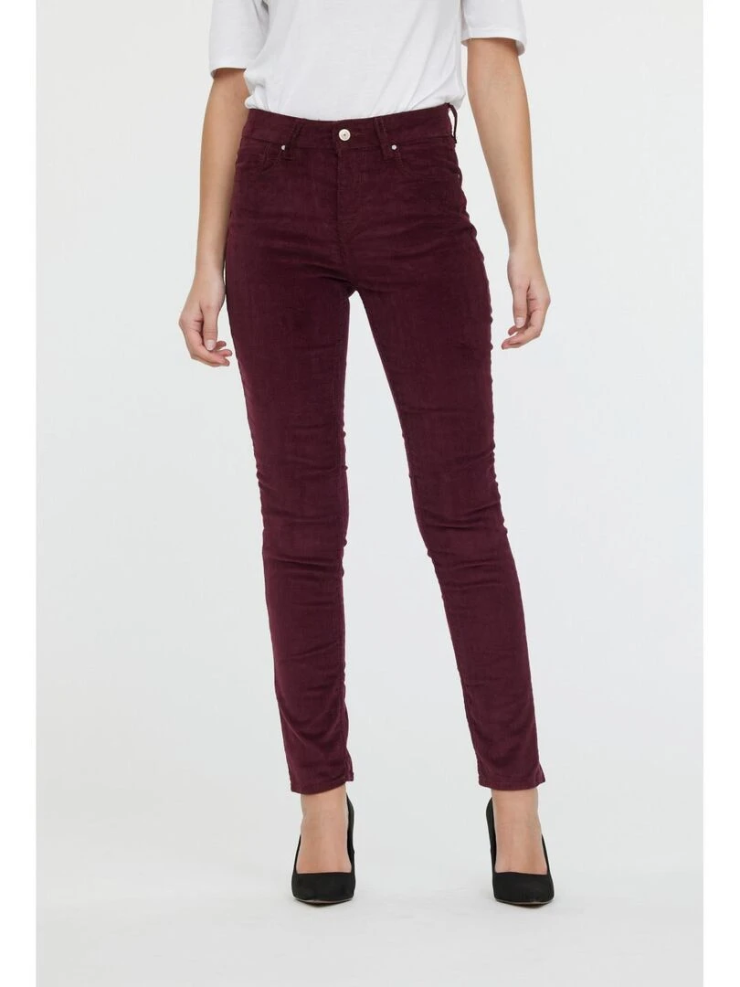 Lee Cooper Pantalon femme coton LC135 Rouge