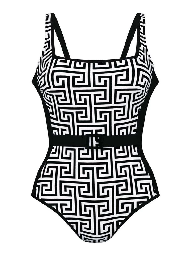 Maillot de bain 1 pièce sans armatures Dalida   Noir