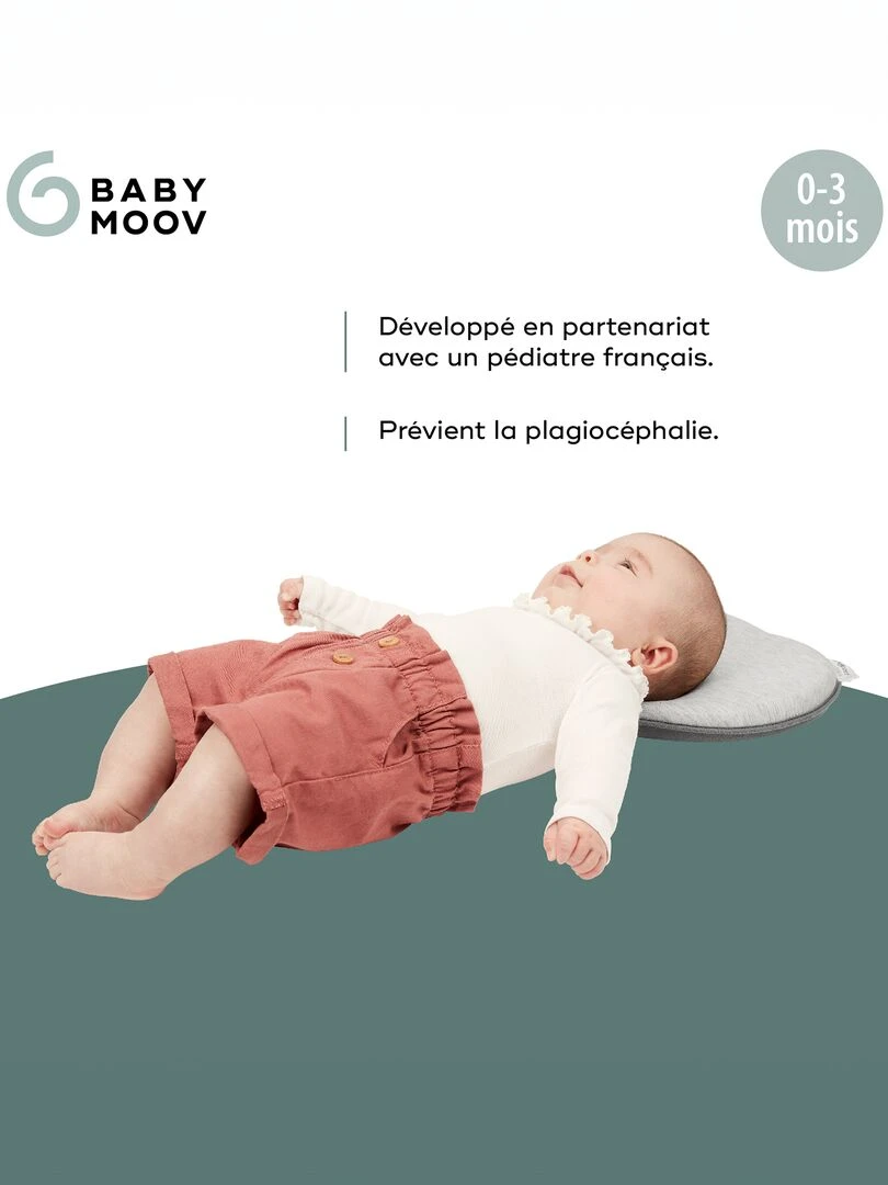 Coussin cale tête 'Badabulle'   Gris