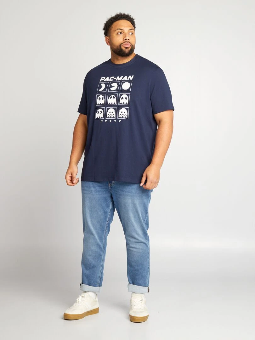 T shirt en jersey 'Pac Man' Noir