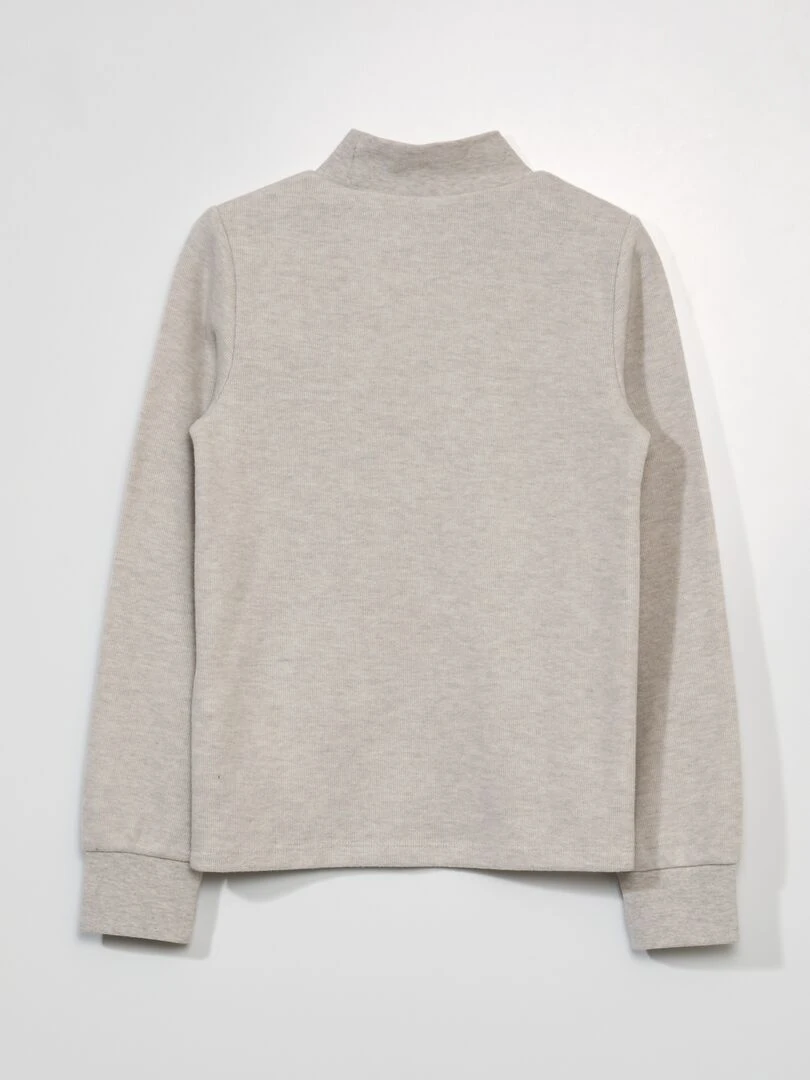 T shirt en jersey lourd   Gris