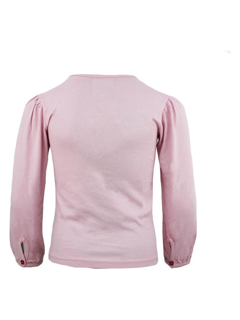 T shirt manches longues fille FURYLON MISS GIRLY Rose