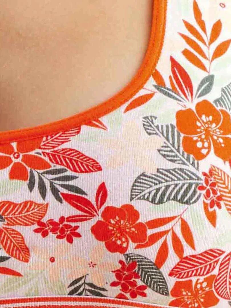 Brassière INES   Morgan   Blanc Orange