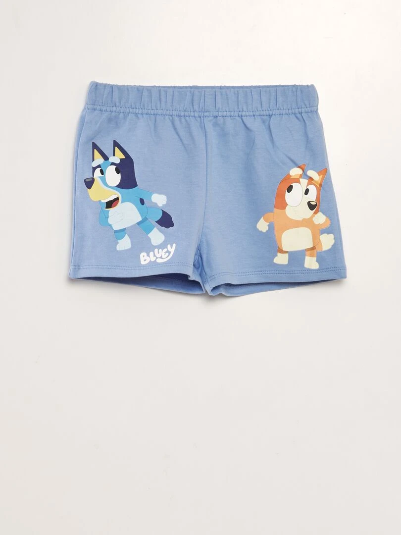 Ensemble t shirt + short 'Bluey'   2 pièces   Bleu