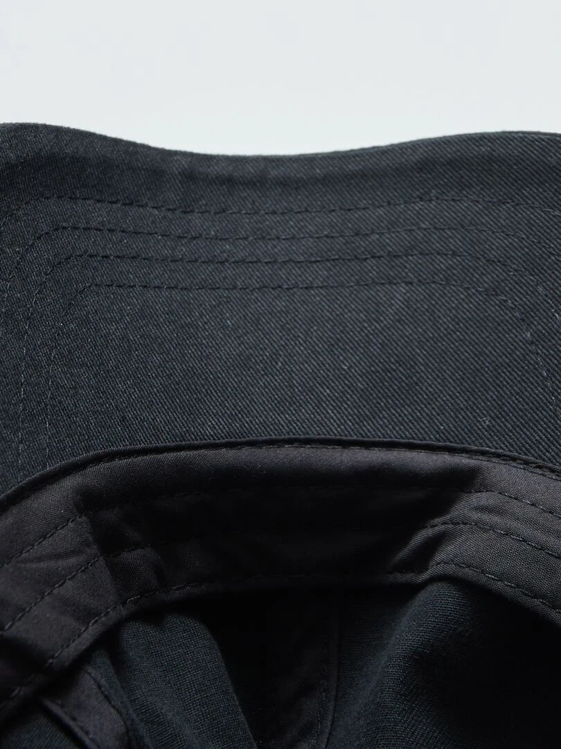Casquette en toile   Noir