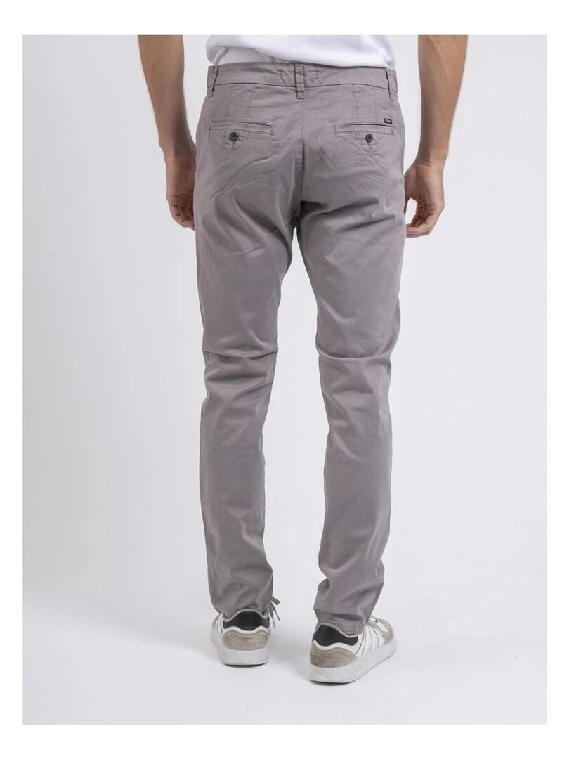Pantalon chino coupe ajustée VAIRE Gris clair