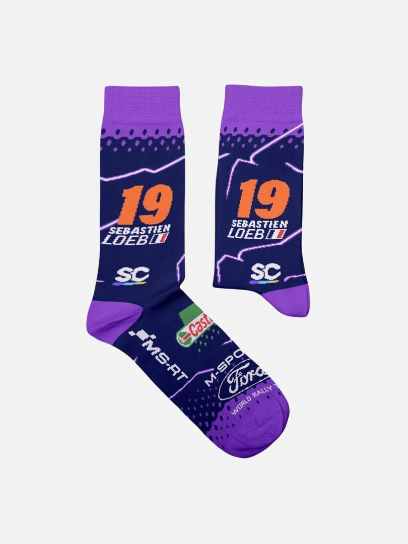 Chaussettes Sock Affairs Sébastien Loeb Bleu Violet
