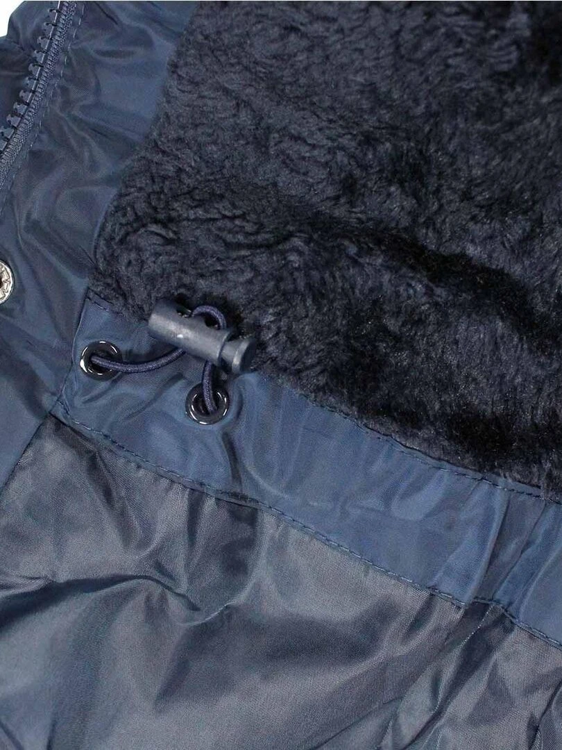 Lee Cooper   Parka garçon imprimé logo   Bleu marine