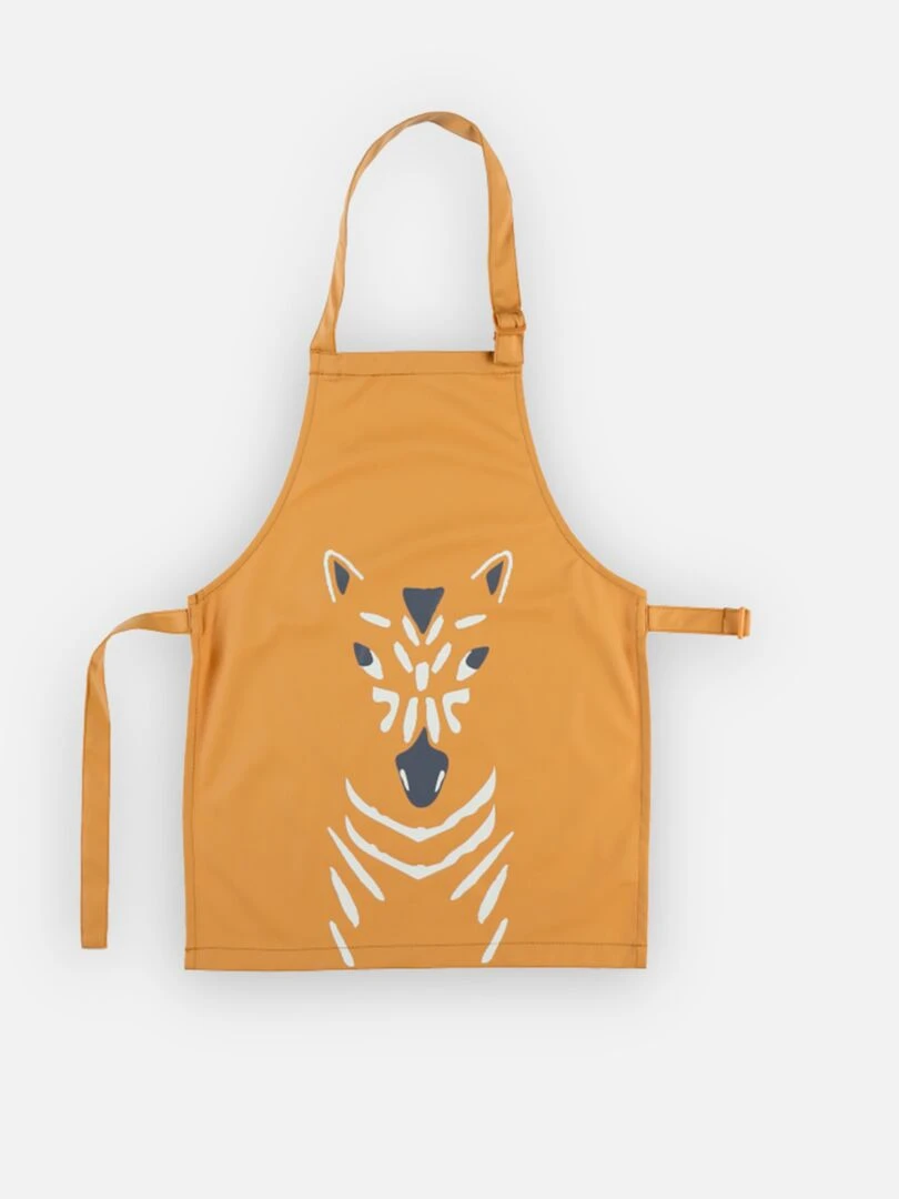 Tablier junior ciré ocre Jaune
