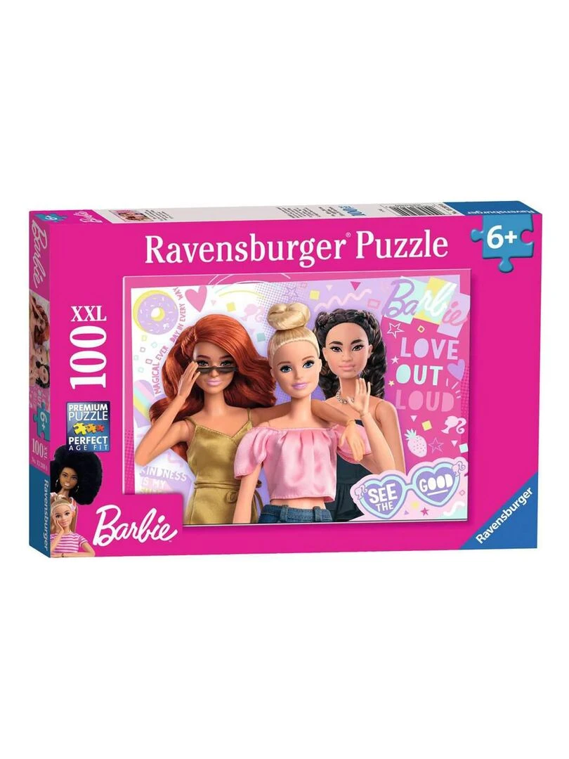 Puzzle 100 pièces XXL : Barbie : Toujours voir le bon côté N/A